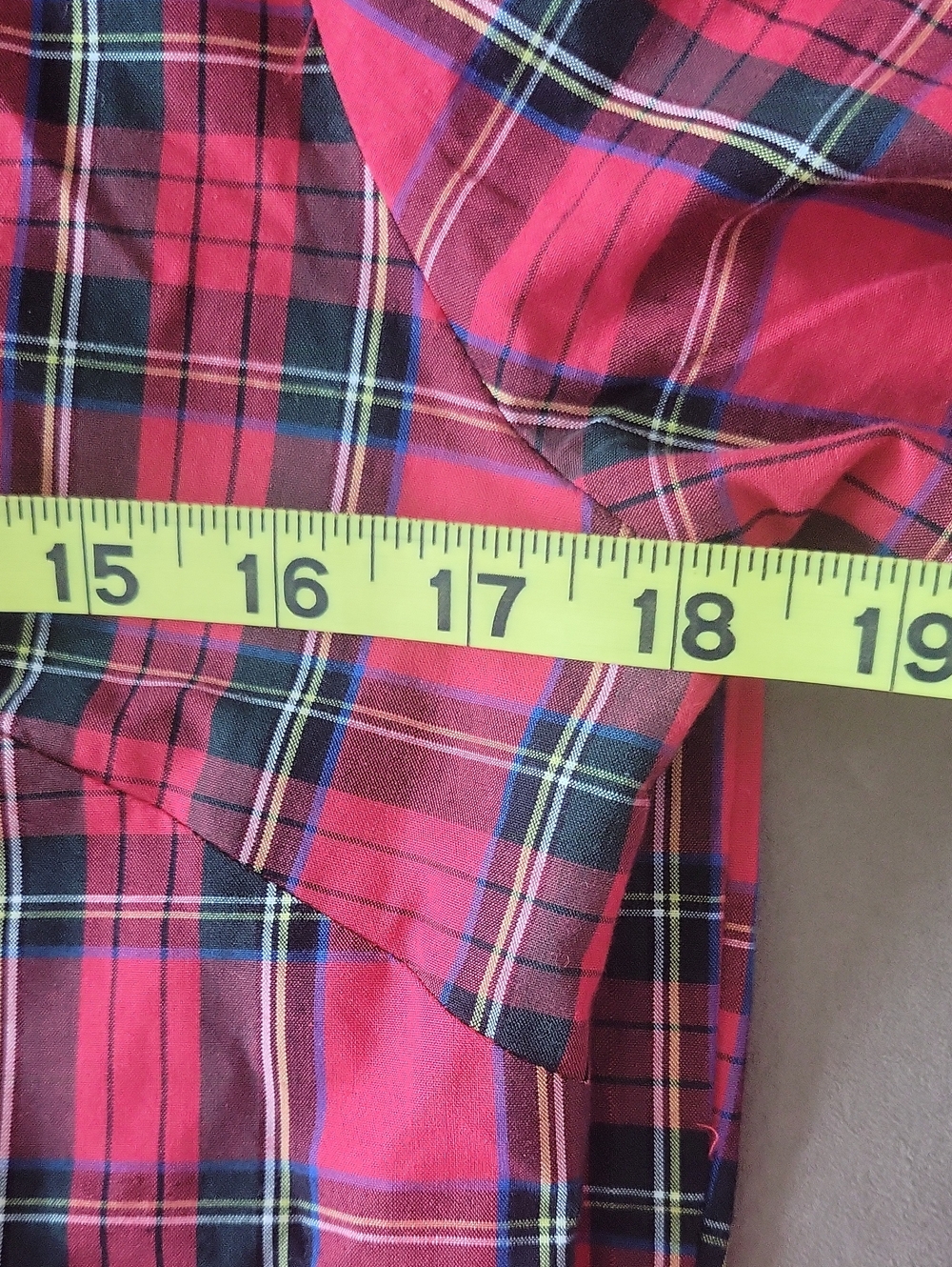 Sail To Sable Red Black Plaid Caftan Dress NWT Size XS - Picture 11 of 16